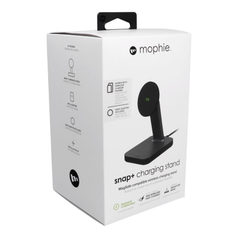Ładowarka indukcyjna Mophie 15W zgodna z MagSafe Snap+ czarna