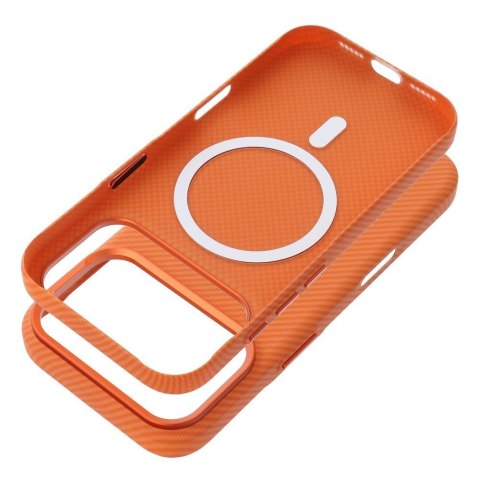 Futerał do iPhone 17 Kevlar zgodny z MagSafe pomarańczowy