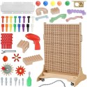 MASTERKIDZ Wolnostojąca Tablica Naukowa Kreatywna STEM 125 x 86 + Zestaw Akcesoriów