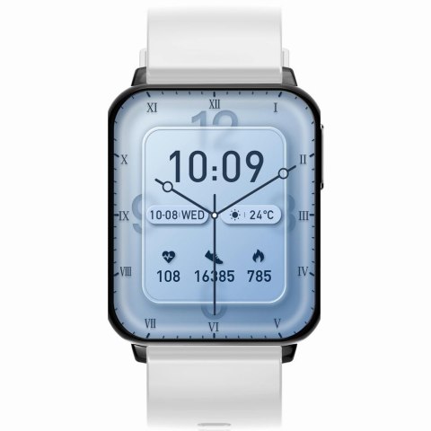 Smartwatch Gravity Biało Czarny 2 Paski GT17-8