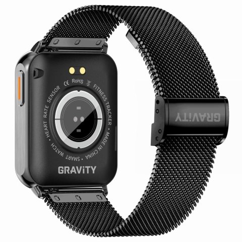 Smartwatch Gravity Biało Czarny 2 Paski GT17-8