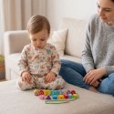 TOOKY TOY Drewniane Klocki do Nawlekania Gąsienica Nauka Liczenia 20 el.