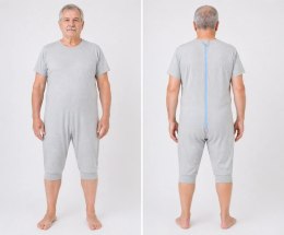Body dla dorosłych z tylnym zapięciem - jasny szary XXL