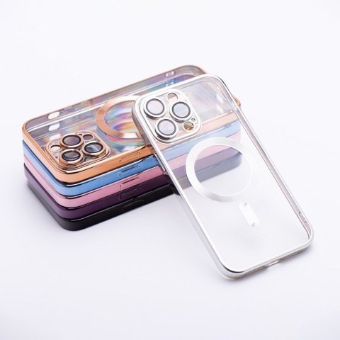 Futerał do iPhone 11 Electro Mag Cover zgodny z MagSafe srebrny