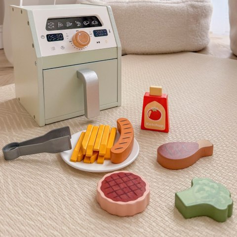 TOOKY TOY Drewniany Air Fryer Frytkownica Beztłuszczowa
