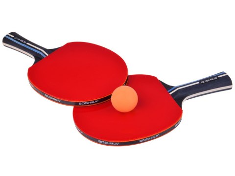 Ping Pong Zestaw do Ping-Ponga 2 Drewniane Paletki 3 piłeczki Etui SP0870