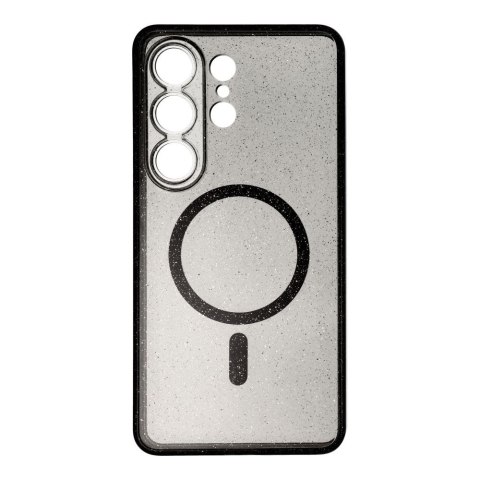 Futerał do Samsung S26 ULTRA Clear Mag Cover (STR / CAMERA PROTECTION) zgodny z MagSafe czarny glitter