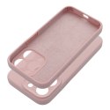 Futerał do iPhone 15 PRO Silicone 2mm pudrowy róż