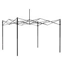 Namiot Ogrodowy Ekspresowy Pawilon Handlowy Cateringowy Czarny 3x3M