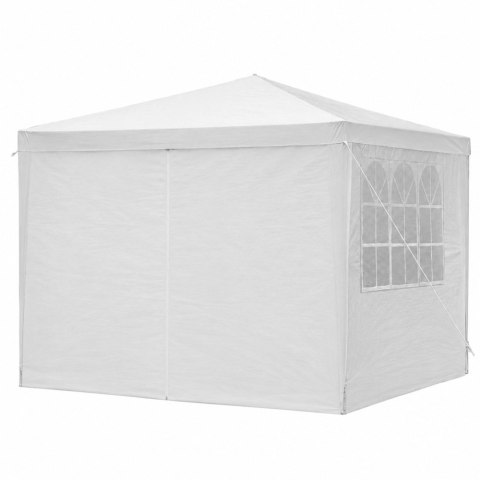 Namiot Ogrodowy Pawilon Handlowy Altana Ze Ściankami Biały 300 x 300cm