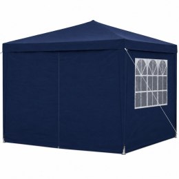 Namiot Ogrodowy Pawilon Handlowy Altana Ze Ściankami Granatowy 300 x 300cm