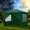 Namiot Ogrodowy Pawilon Handlowy Altana Ze Ściankami Zielony 300 x 300cm