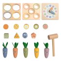 TOOKY TOY Drewniana Wiosenna Kostka Edukacyjna 5w1