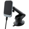 Uchwyt na telefon do samochodu indukcyjny BMW zgodny z MagSafe 15W do szyby / kratki Signature Edition BMMWCCDTPK czarny
