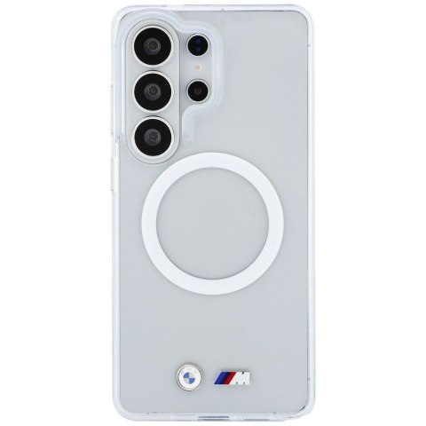 BMW futerał do SAMSUNG S26 Ultra BMHMS26L25HSMLKT (Magnetic IML Shockproof W/ Metal Logos) transparentny