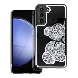 Futerał do Samsung A37 5G Teddy Bear srebrny