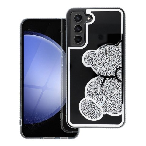 Futerał do Samsung A37 5G Teddy Bear srebrny