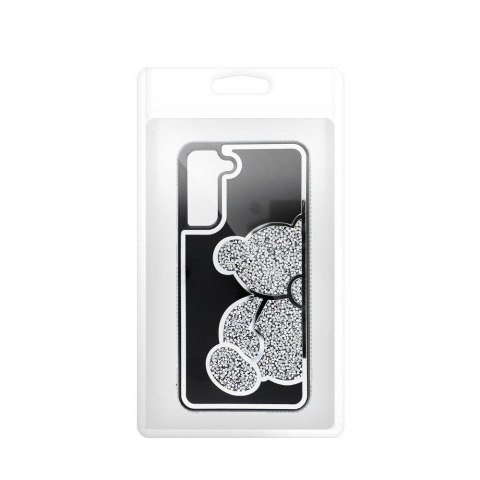 Futerał do Samsung A37 5G Teddy Bear srebrny