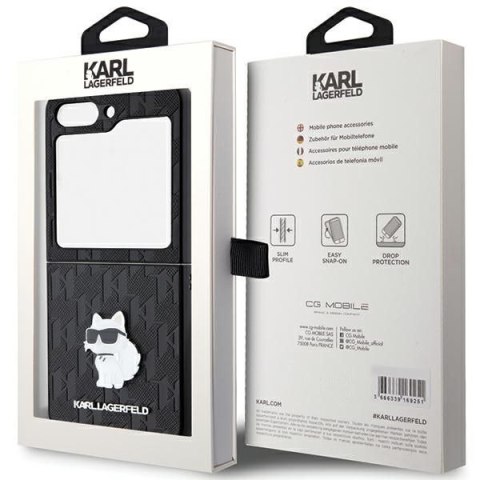 KARL LAGERFELD futerał do SAMSUNG Z FLIP 5 KLHCZF5SAPCHNPK (Saffiano Mono Choupette PIN) czarny