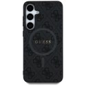 GUESS futerał do SAMSUNG S25 GUHMS25SG4GFRK (Magnetic PU 4G Ring Classic Logo) czarny