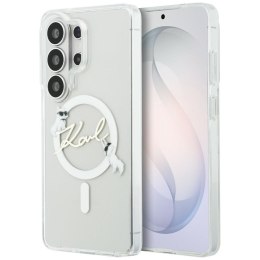 KARL LAGERFELD futerał do SAMSUNG S26 Ultra KLHMS26L5HKSCAH (Magnetic IML KC Script) transparentny