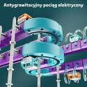 WOOPIE Zestaw Konstrukcyjny Magnetyczny Tor Kolejowy z Efektem Przyciągania 38 el.