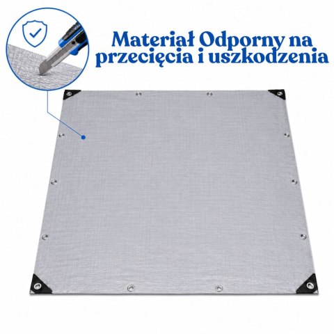 Plandeka Wodoodporna Folia Zbrojona Ochronna Przeciwdeszczowa 300 x 400 cm