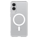 SPIGEN futerał ULTRA HYBRID MAG kompatybilny z MagSafe do SAMSUNG S25 Edge clear white