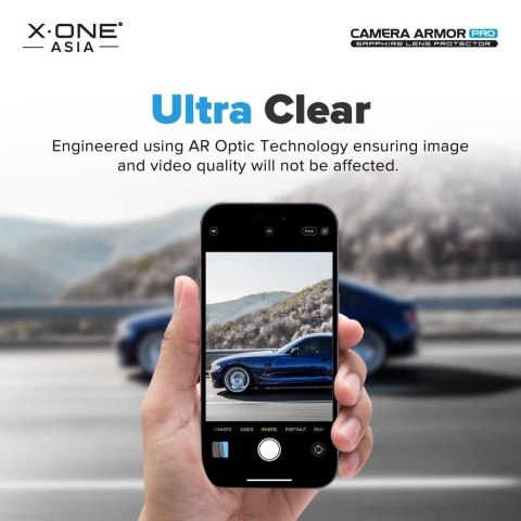 Szkło szafirowe X-ONE na obiektyw aparatu Camera Armor Pro - do iPhone 17 Pro