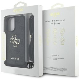GUESS futerał do IPHONE 16 Plus GUHCP16MP4GMGCRK (CBDY PU 4G Big Logo W/Cord Strap) czarny