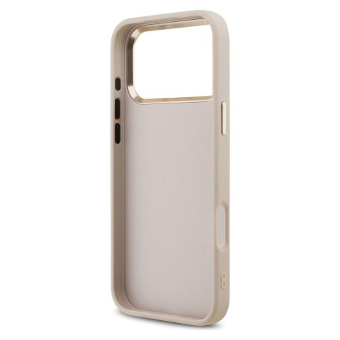 GUESS futerał do IPHONE 17 Pro Max GUHCP17X4GMGCPI (PU W/ Big 4G Classic Logo) złoto różowy