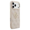 GUESS futerał do IPHONE 17 Pro Max GUHCP17X4GMGCPI (PU W/ Big 4G Classic Logo) złoto różowy