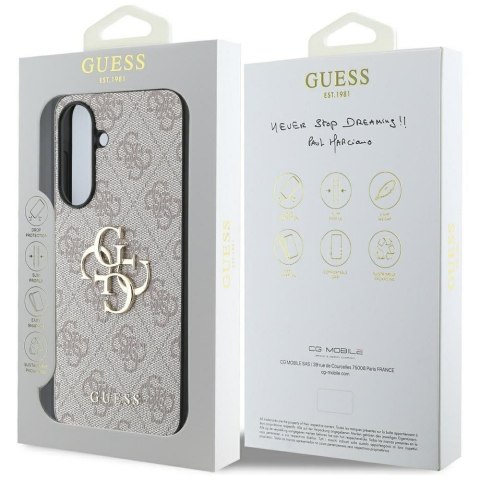 GUESS futerał do SAMSUNG A36 GUHCSA364GMGPI (4G PU Big Logo) różowy