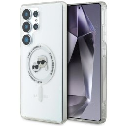 KARL LAGERFELD futerał do SAMSUNG S25 Ultra KLHMS25LHLSKCH (Magnetic IML Metal KC Heads) biały