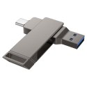 Pendrive 32GB USB 3.2 (USB A + USB C) Hoco UD15 szary