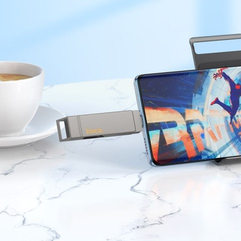 Pendrive 32GB USB 3.2 (USB A + USB C) Hoco UD15 szary