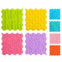 Sensoryczne Puzzle Silikonowe Mata Ścieżka Sensoryczna Kolorowe 25 cm 12el.