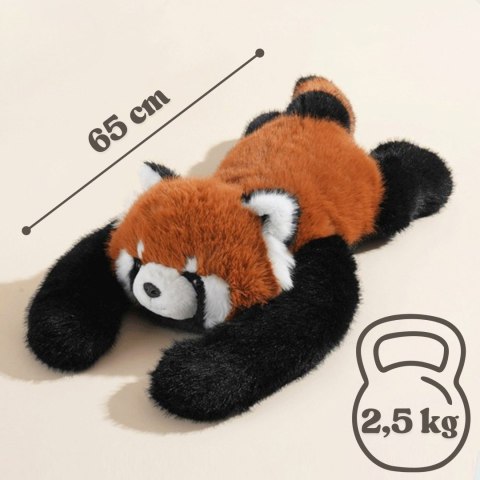 WOOPIE Pluszak Obciążeniowy Panda Ruda Antystresowy Sensoryczny Ciężkomiś 65cm 2,5 kg