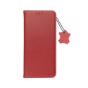 Etui z klapką na iPhone 15 Smart Pro Book skórzane bordowe
