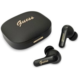 Słuchawki bezprzewodowe douszne GUESS TWS Script Metal Logo GUE005414 czarne