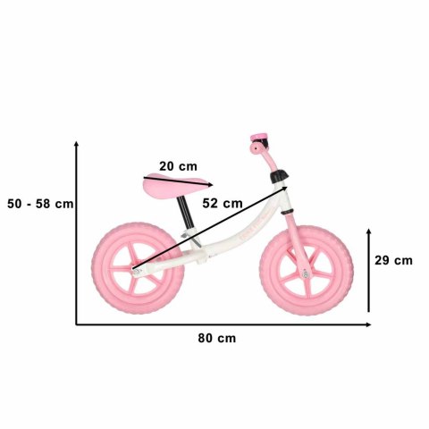 Rowerek biegowy Trike Fix Balance z dzwonkiem różowy
