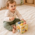 TOOKY TOY Drewniana Wiosenna Kostka Edukacyjna 5w1