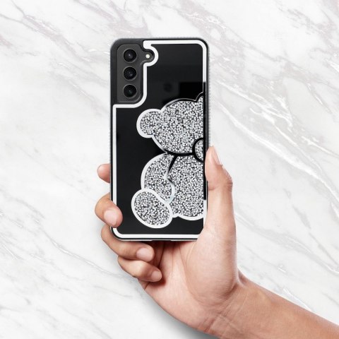 Futerał do Samsung A27 5G Teddy Bear srebrny