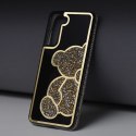Futerał do Samsung A27 5G Teddy Bear złoty