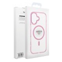 Futerał do Samsung A27 Frame Cleear Hybrid Mag Cover zgodny z MagSafe pudrowy róż