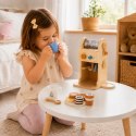 TOOKY TOY Drewniany Zestaw Do Kawy - Ekspres Baristy