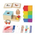WOOPIE GREEN Box Pudełko XXL Montessori Edukacyjne 6w1 Sensoryczne 7-8 Miesięcy 26el. FSC