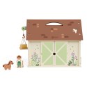 CLASSIC WORLD Drewniany Domek Farma Vintage Zestaw Figurek 17 el.