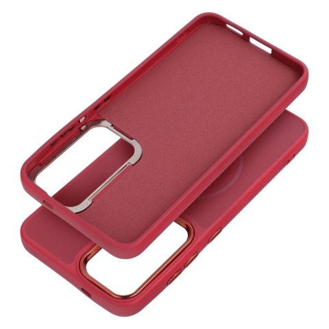 Futerał do Samsung A16 5G / A16 4G Frame Mag Cover zgodny z MagSafe magenta