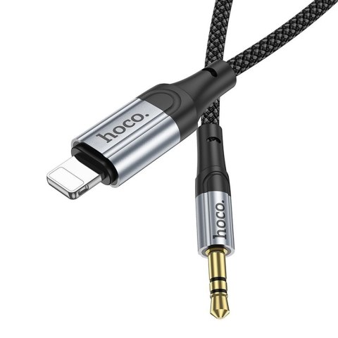 Kabel AUX Lightning do Jack 3,5 mm Hoco 1 m UPA26 czarny